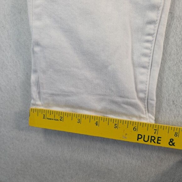 KUT from the Kloth Boyfriend Catherine Jeans Women's 10 White Denim Distressed - Picture 10 of 13